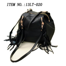 Entwerfer-Handtaschen-Art- und WeiseTote-Beutel-gesäumte Schnürsenkel zwei Material-Handtasche